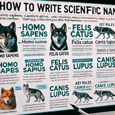 How To Write Scientific Names Correctly Rules with handwriting