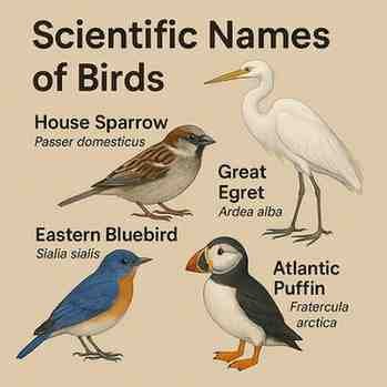 Common Birds Scientific Names List