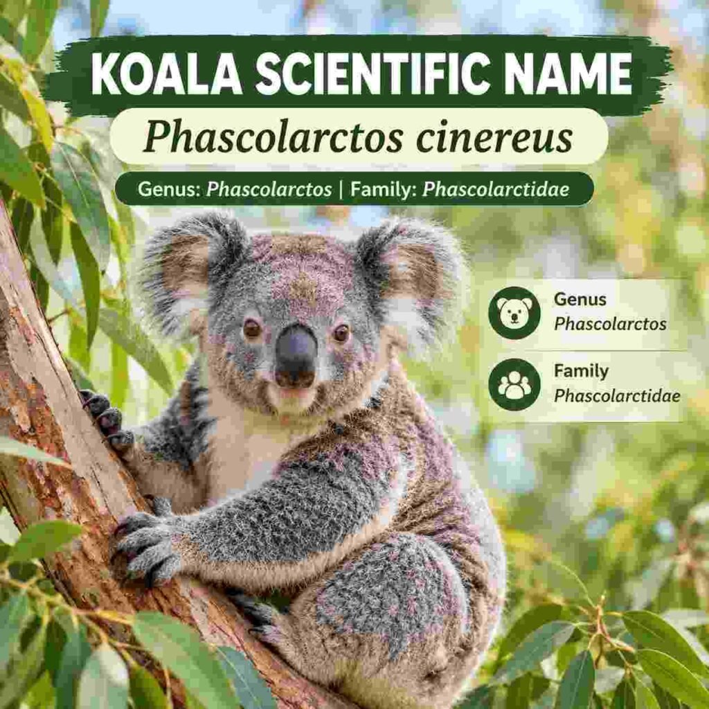 Koala Scientific Name, Genus, Meaning, and Classification