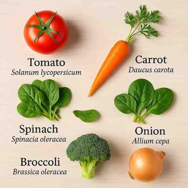 Scientific Names of Vegetables: Cruciferous, Leafy, and Root List