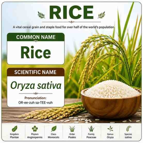 Rice Scientific Name, Genus, Habitat, Facts, Uses, and Types