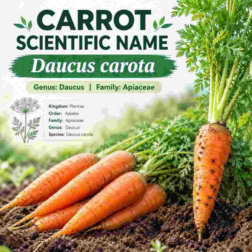 Carrot Scientific Name, Genus, Uses, Benefits, and Types