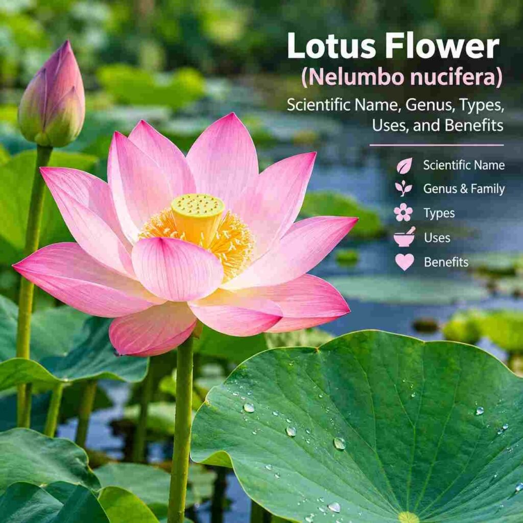 Lotus Flower Scientific Name, Types, Uses, and Benefits