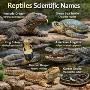 Reptiles Scientific Name List of Lizards, Snakes, Turtles
