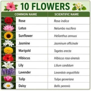 150 Scientific Name of Flowers List Common, Garden Flower